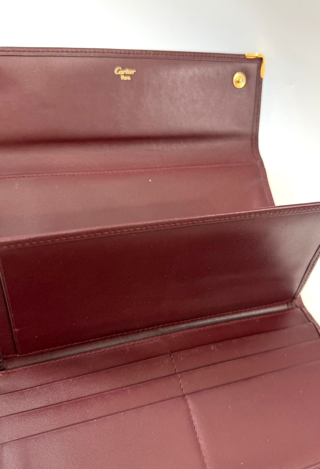 CARTIER MUST LINE VINTAGE CALFSKIN LEATHER WALLET
