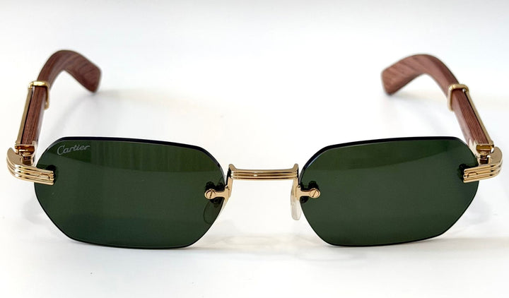 CARTIER PREMIÈRE CT0362S GEOMETRIC FRAME UNISEX SUNGLASSES