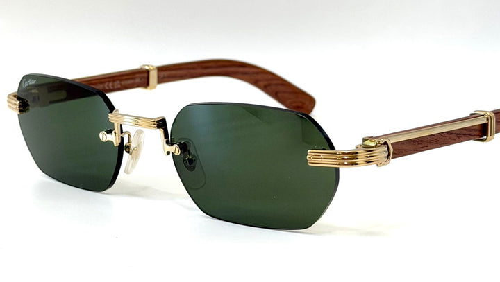 CARTIER PREMIÈRE CT0362S GEOMETRIC FRAME UNISEX SUNGLASSES