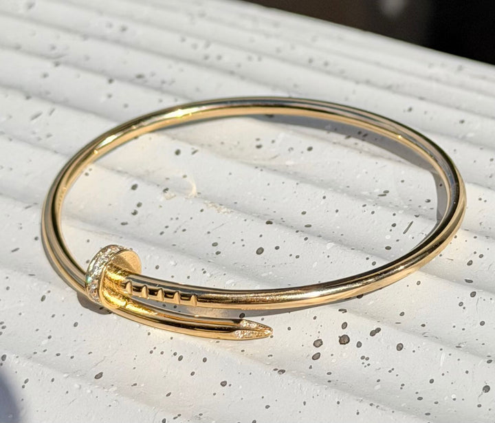 CARTIER JUSTE UN CLOU 18K YELLOW GOLD DIAMOND BRACELET