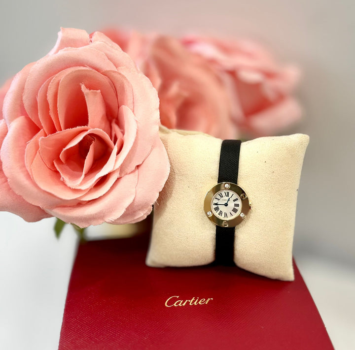 CARTIER LADIES 18K AND DIAMOND &