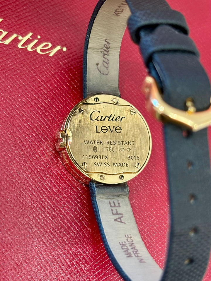 CARTIER LADIES 18K AND DIAMOND &