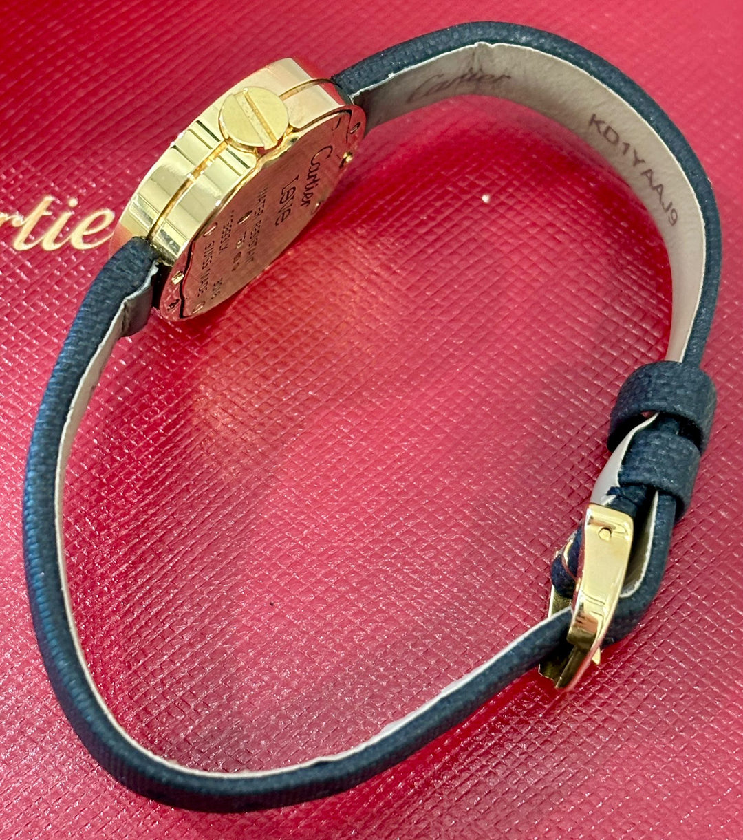 CARTIER LADIES 18K AND DIAMOND &