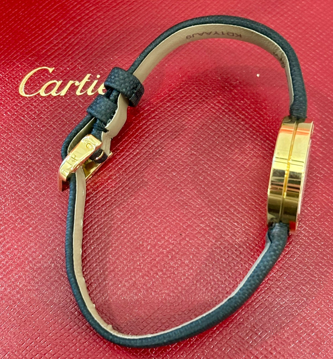 CARTIER LADIES 18K AND DIAMOND &