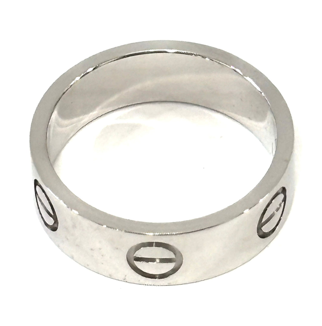CARTIER 18K WHITE GOLD 5.5MM LOVE RING