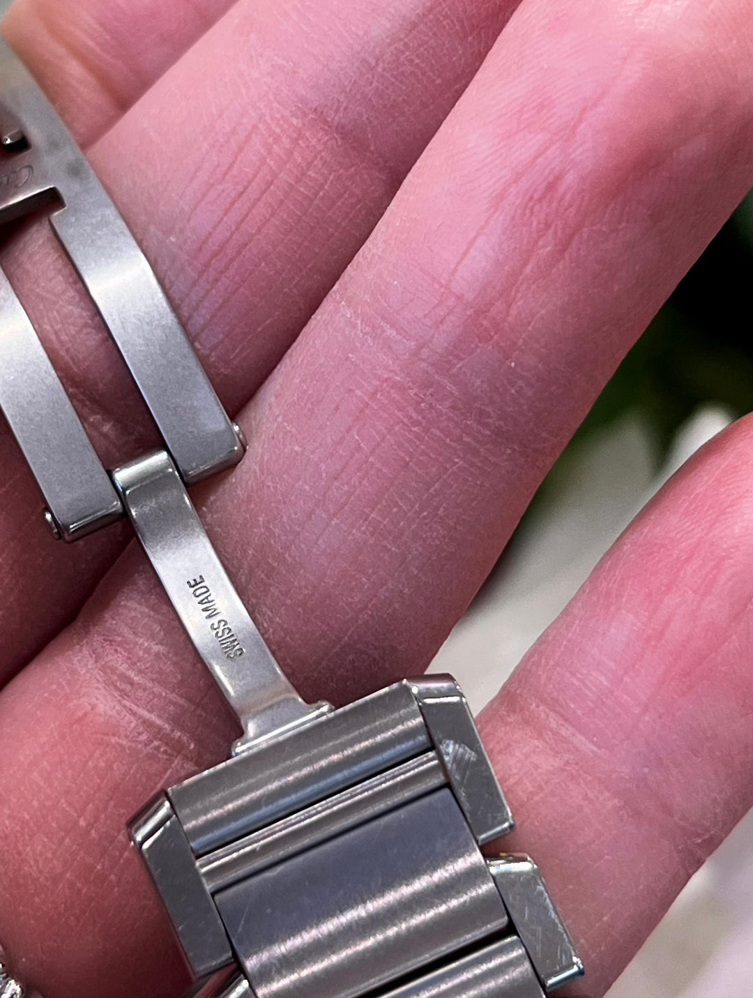 CARTIER TANK FRANCAISE STAINLESS STEEL WATCH