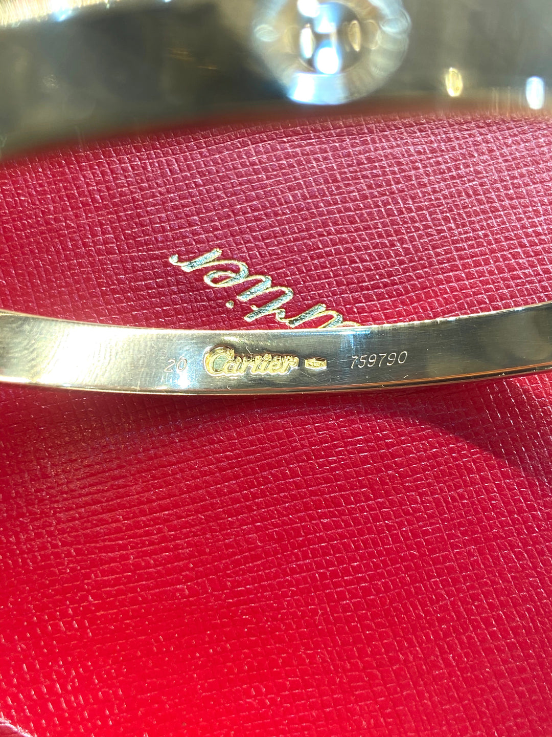 CARTIER 18K YELLOW GOLD LOVE BRACELET