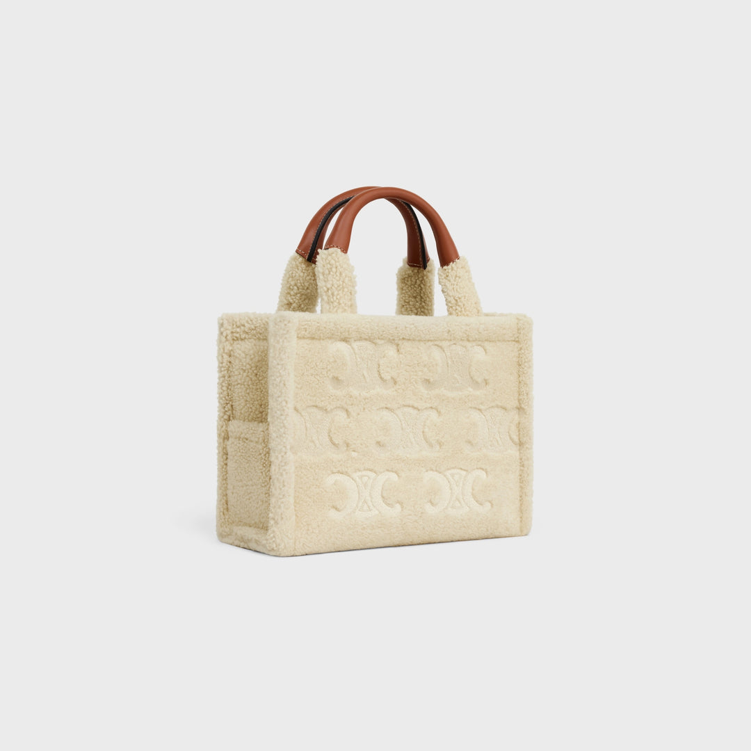 CÉLINE SMALL CABAS THAIS IN SHEARLING WITH TRIOMPHE