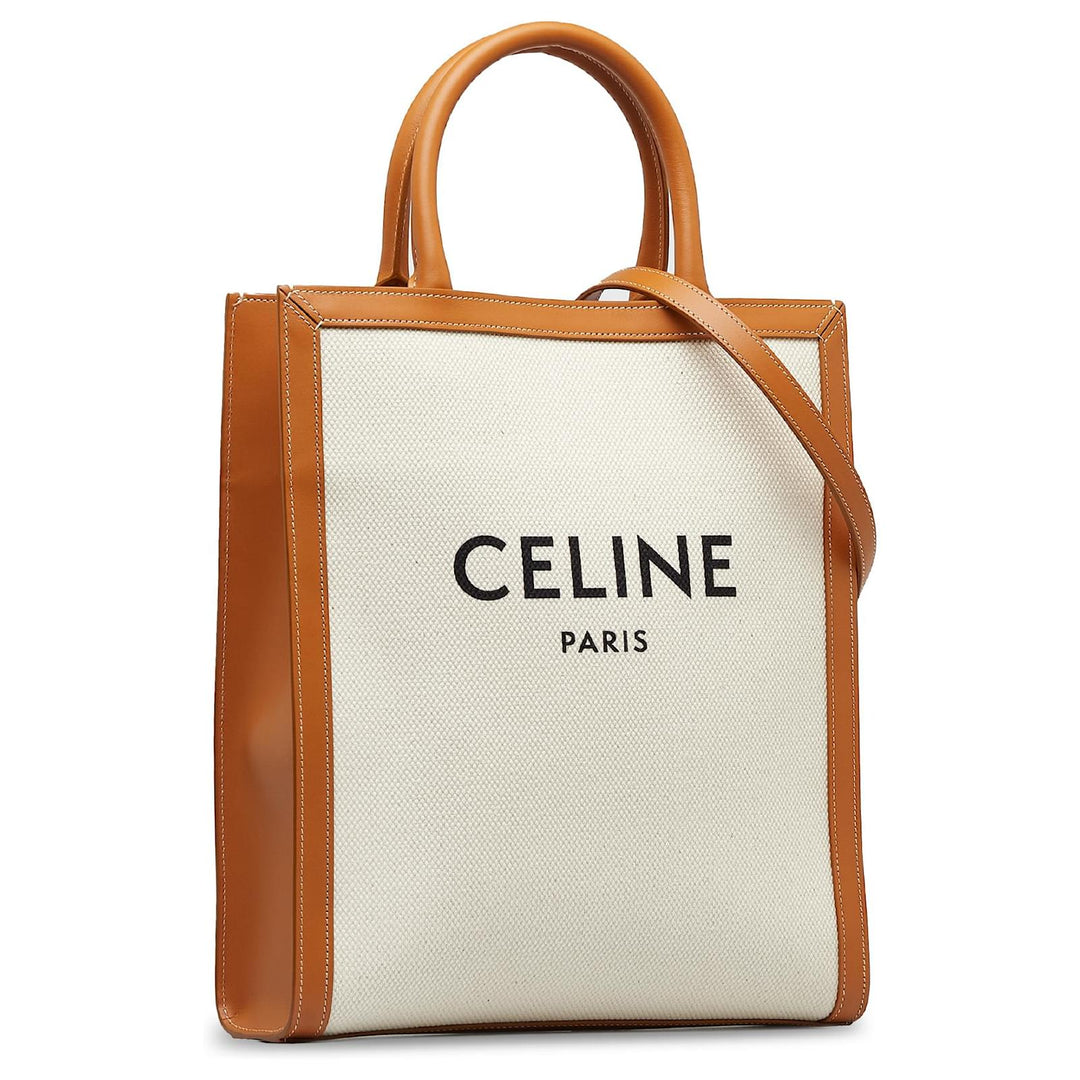 CÉLINE SMALL VERTICAL CABAS TOTE CROSSBODY BAG