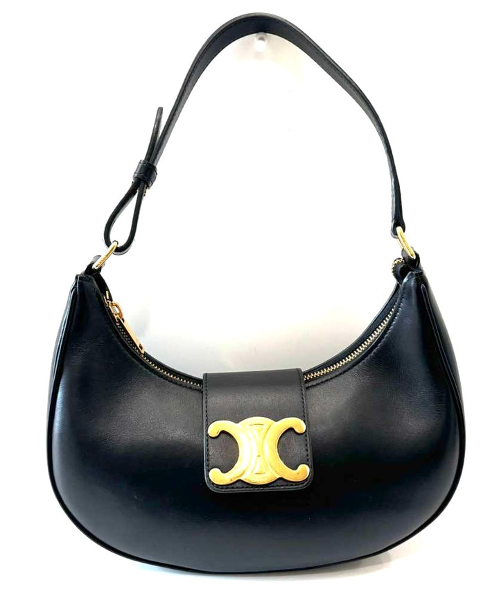 CÉLINE SMOOTH CALFSKIN MEDIUM AVA TRIOMPH HOBO BAG