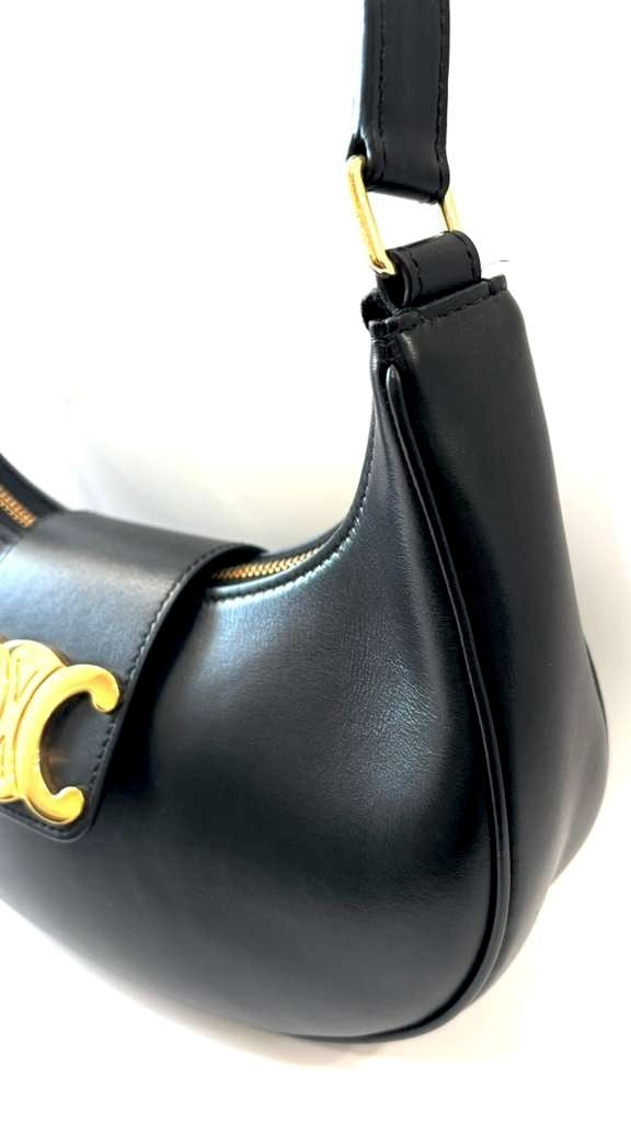 CÉLINE SMOOTH CALFSKIN MEDIUM AVA TRIOMPH HOBO BAG