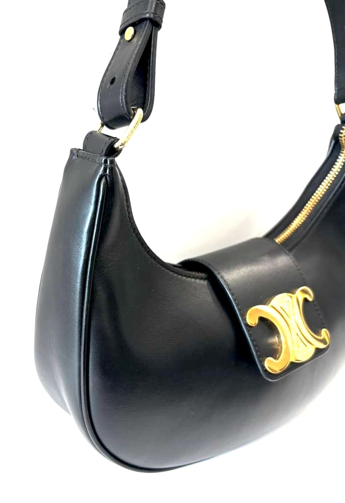 CÉLINE SMOOTH CALFSKIN MEDIUM AVA TRIOMPH HOBO BAG