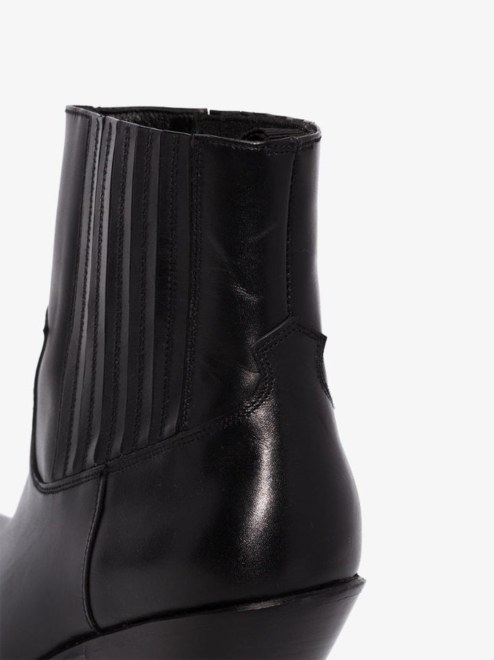 CÉLINE CALFSKIN LEATHER BERLIN 80 COWBOY ANKLE BOOTS