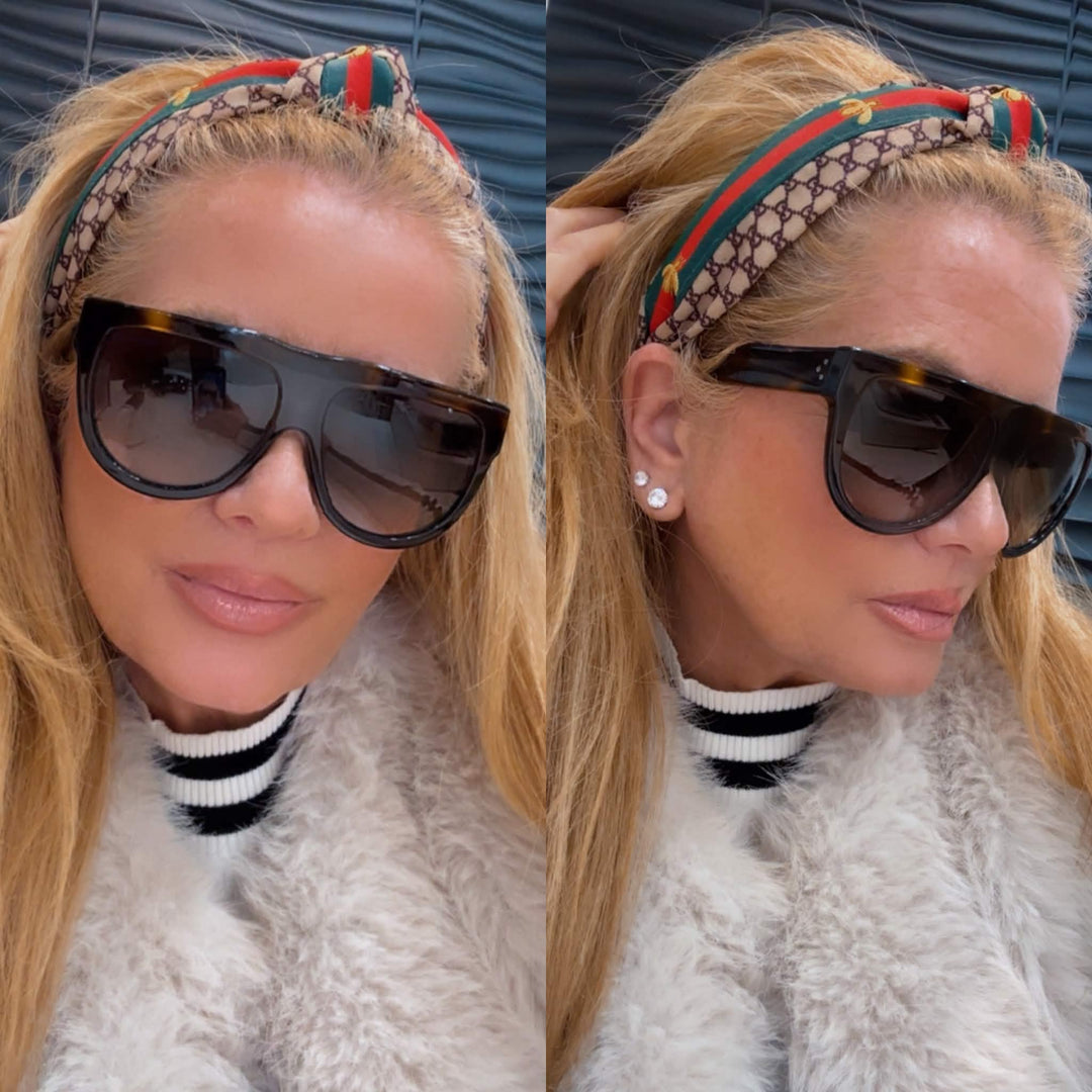 CÉLINE FLAT TOP TORTOISESHELL SUNGLASSES