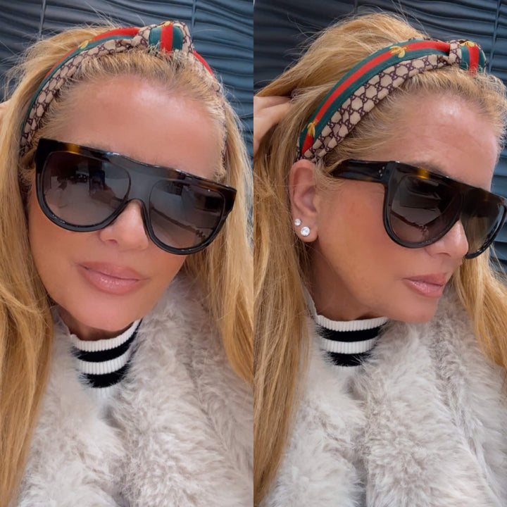 CÉLINE FLAT TOP TORTOISESHELL SUNGLASSES