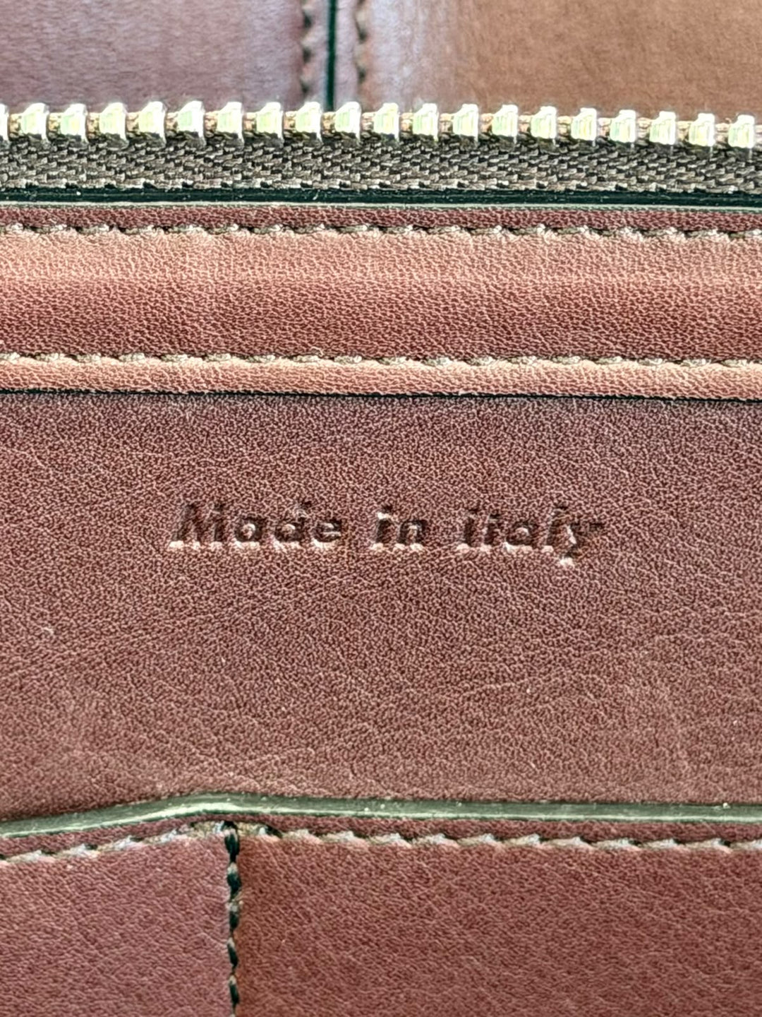 CÉLINE MEDIUM TRIFOLD CALFSKIN LEATHER SHOULDER BAG
