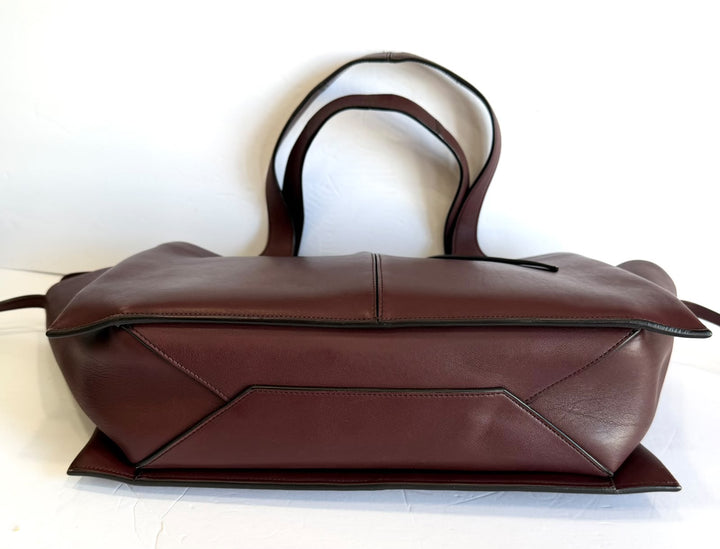 CÉLINE MEDIUM TRIFOLD CALFSKIN LEATHER SHOULDER BAG