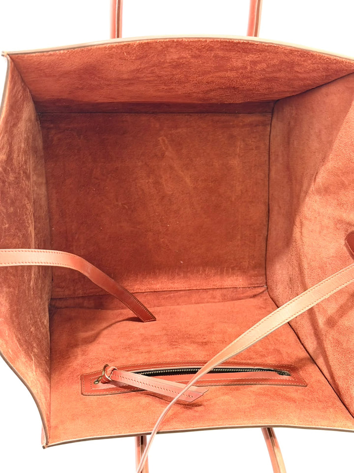 CELINE NATURAL CALFSKIN MEDIUM PHANTOM TOTE BAG