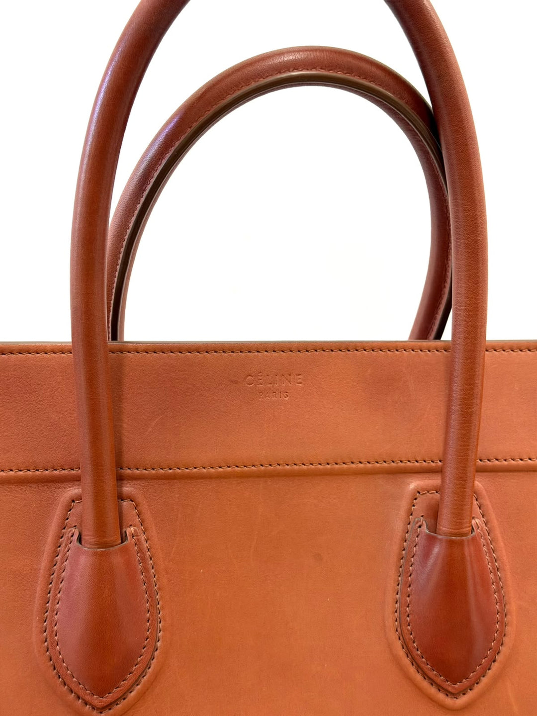 CELINE NATURAL CALFSKIN MEDIUM PHANTOM TOTE BAG