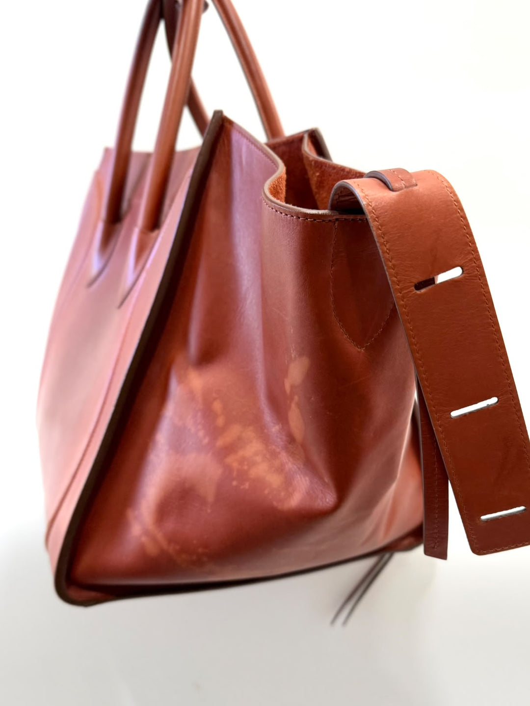 CELINE NATURAL CALFSKIN MEDIUM PHANTOM TOTE BAG