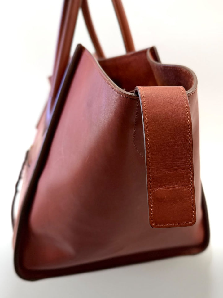 CELINE NATURAL CALFSKIN MEDIUM PHANTOM TOTE BAG