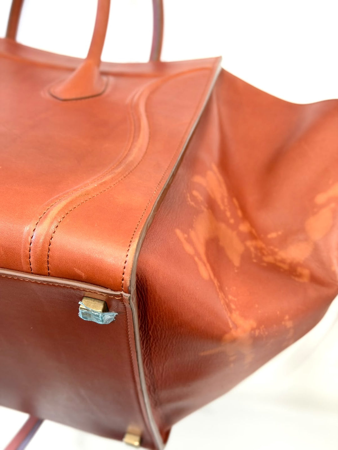 CELINE NATURAL CALFSKIN MEDIUM PHANTOM TOTE BAG