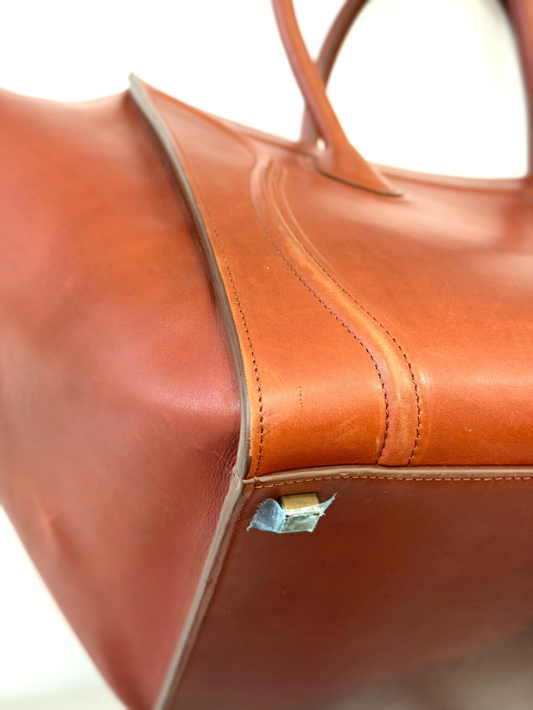 CELINE NATURAL CALFSKIN MEDIUM PHANTOM TOTE BAG
