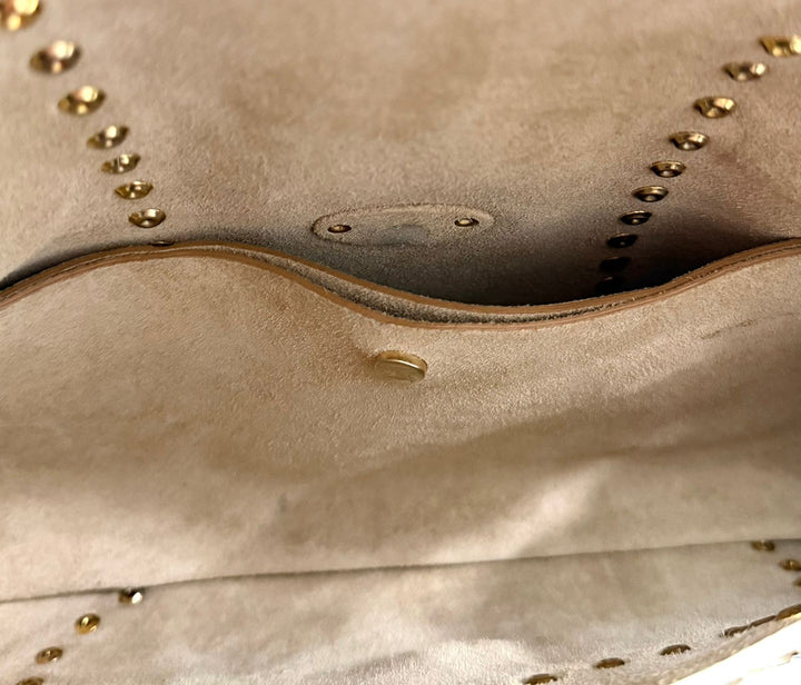 CÉLINE TRIOMPHE PYTHON LEATHER VINTAGE HANDBAG