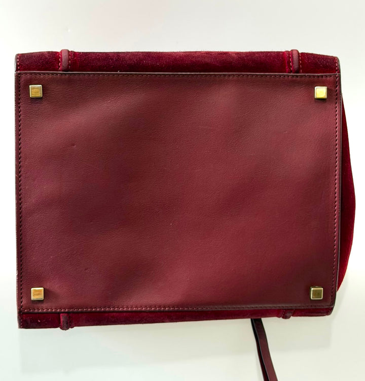 CÉLINE SUEDE LUGGAGE PHANTOM HANDBAG