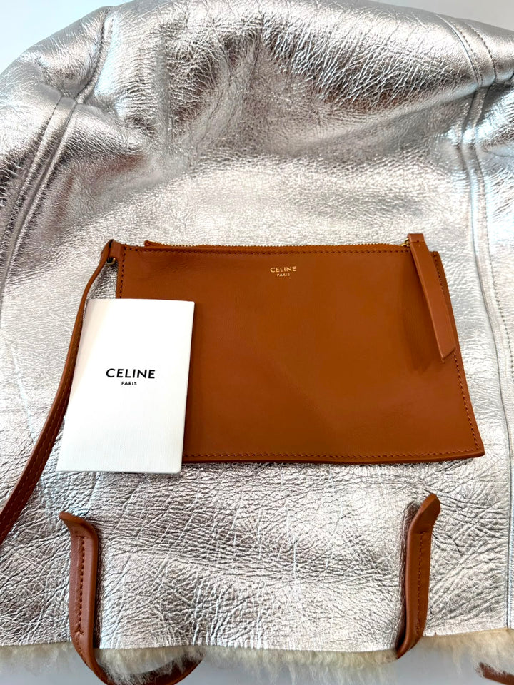 CÉLINE SHEARLING MEDIUM PHANTOM CABAS REVERSIBLE TOTE BAG