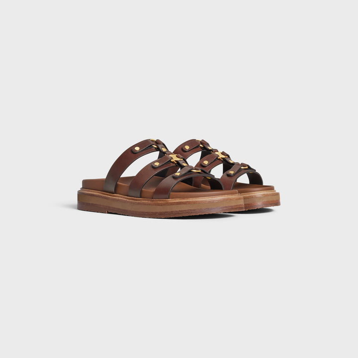 CÉLINE TIPPI CALFSKIN LEATHER MULES SANDALS