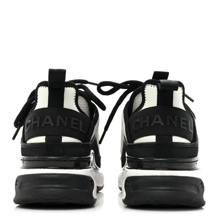 CHANEL SUEDE CALFSKIN MIXED FIBERS CC SNEAKERS