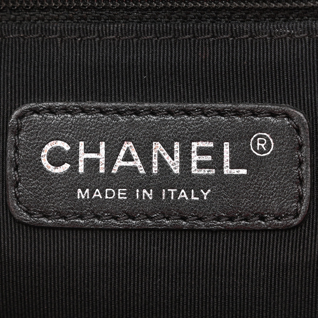 CHANEL CALFSKIN QUILTED LARGE BOY FLAP BAG