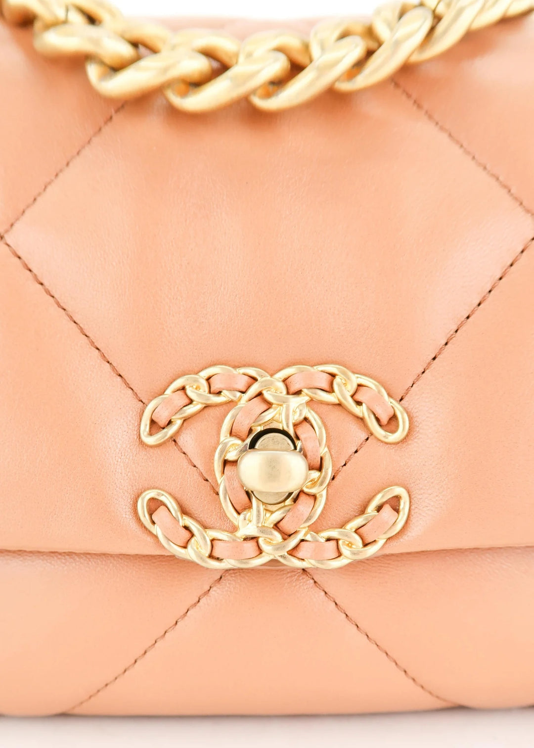 CHANEL QUILTED LAMBSKIN SMALL CHANEL 19 FLAP BAG