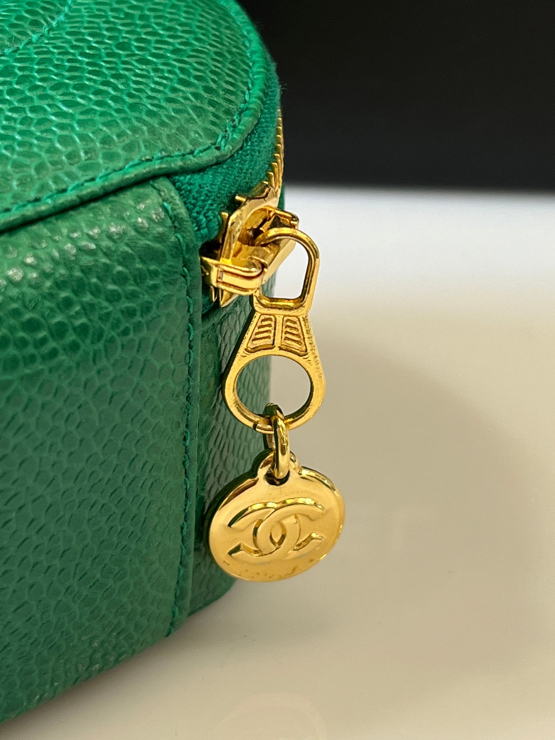 CHANEL TIMELESS CAVIAR LEATHER JEWELRY CASE