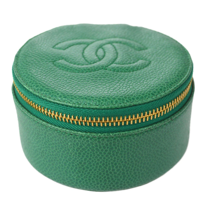 CHANEL TIMELESS CAVIAR LEATHER JEWELRY CASE