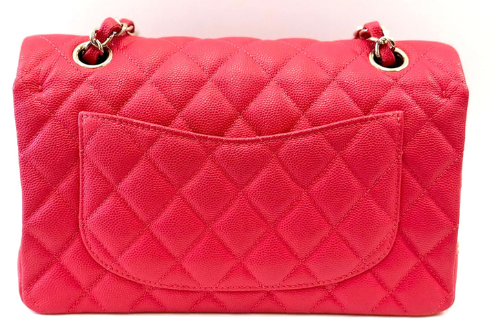 CHANEL 19B CAVIAR LEATHER SMALL CLASSIC DOUBLE FLAP BAG