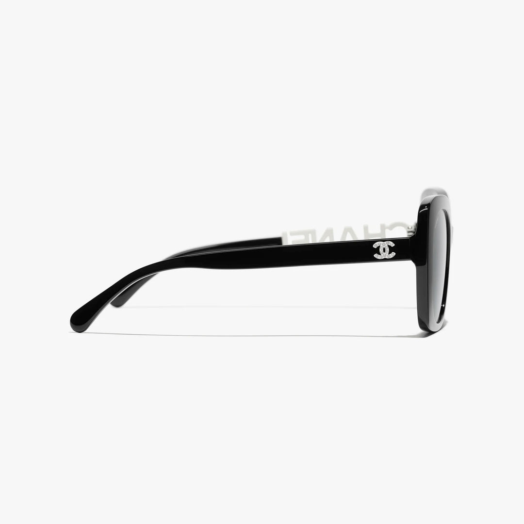 CHANEL ACETATE STRASS SQUARE SUNGLASSES 5422 BA – Caroline's