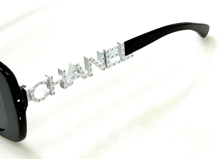 CHANEL ACETATE STRASS SQUARE SUNGLASSES 5422 BA