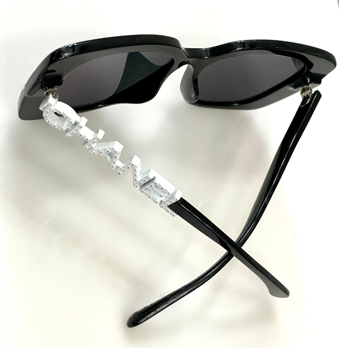 CHANEL ACETATE STRASS SQUARE SUNGLASSES 5422 BA – Caroline's