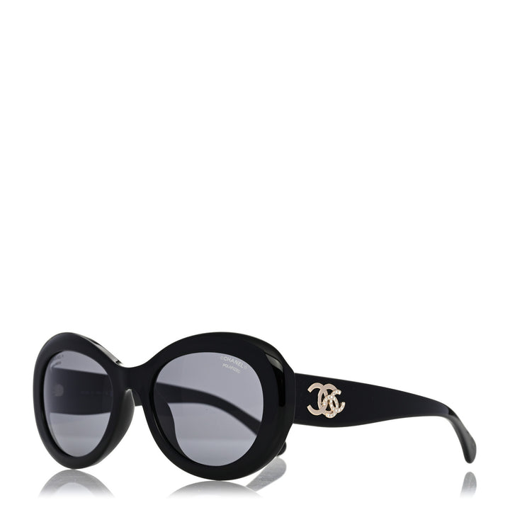 CHANEL ACETATE POLARIZED CC SUNGLASSES