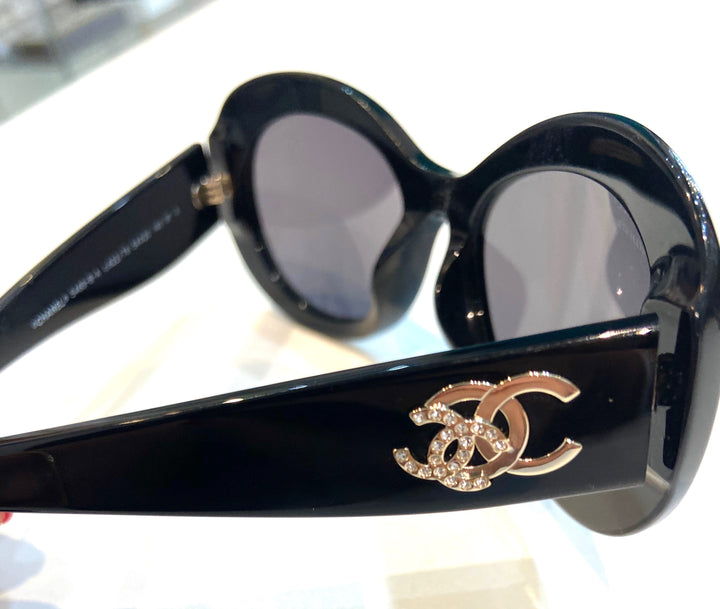 CHANEL ACETATE POLARIZED CC SUNGLASSES