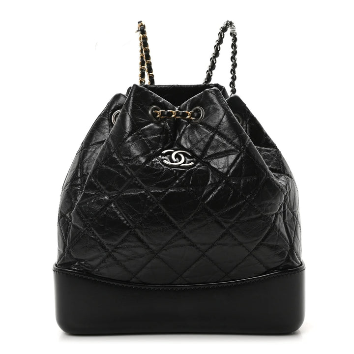 CHANEL AGED CALFSKIN QUILTED LEATHER SMALL GABRIELLE BACKPACK