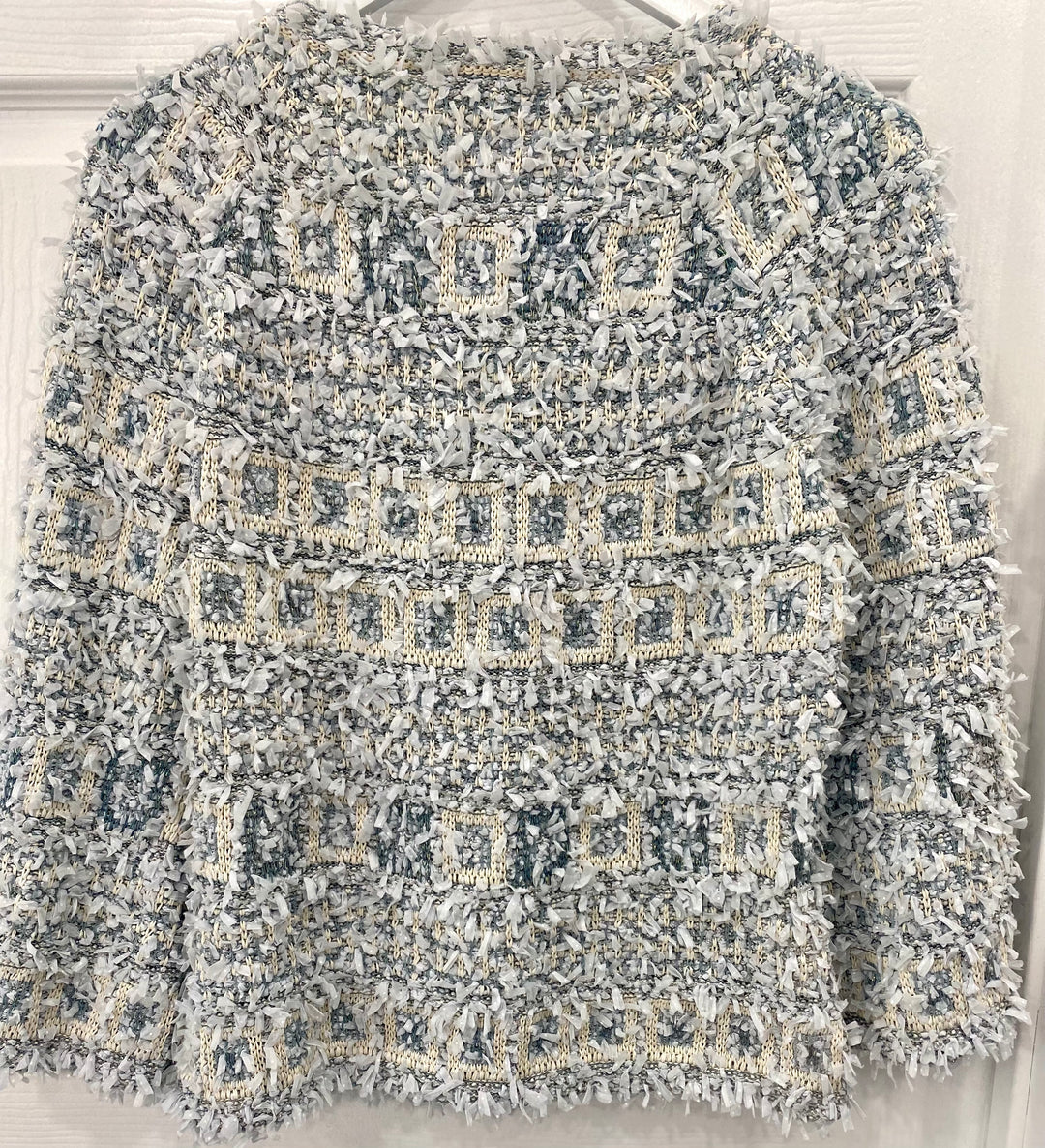 CHANEL METALLIC TWEED EMBELLISHED BLAZER