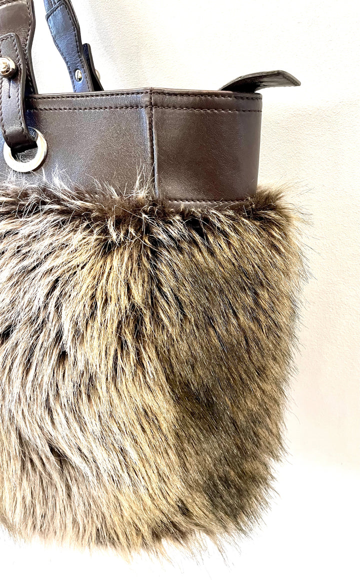 CHANEL BIARRITZ FUR LARGE TOTE BAG