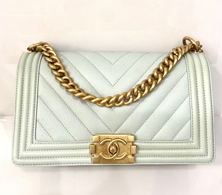 CHANEL QUILTED LAMBSKIN BOY FLAP BAG OLD MEDIUM