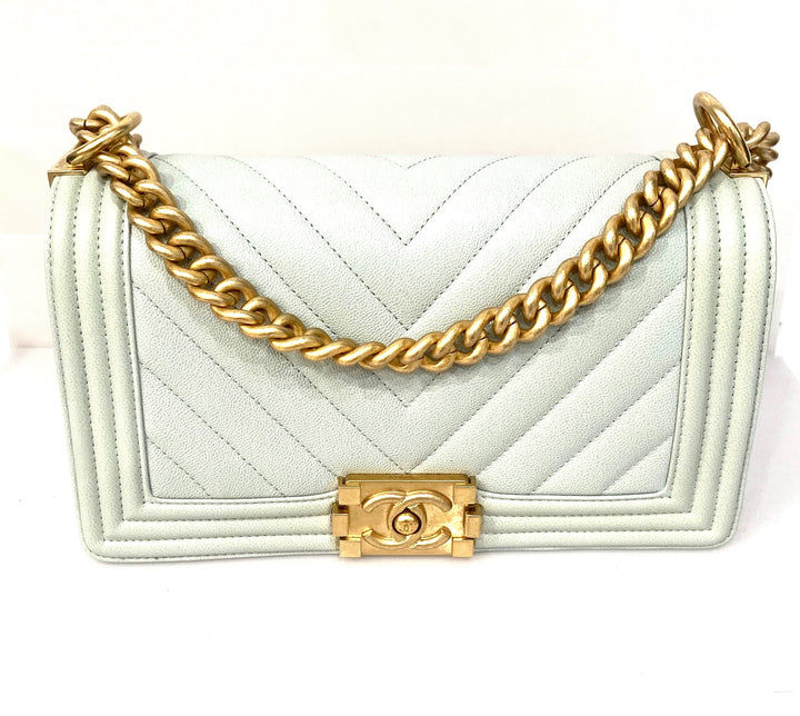 CHANEL QUILTED LAMBSKIN BOY FLAP BAG OLD MEDIUM
