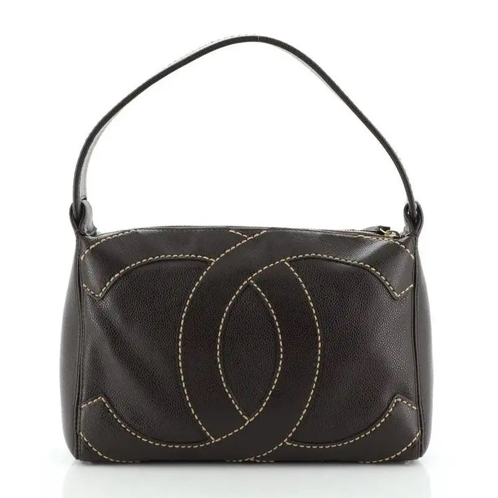 CHANEL CC CAVIAR STITCH SHOULDER BAG
