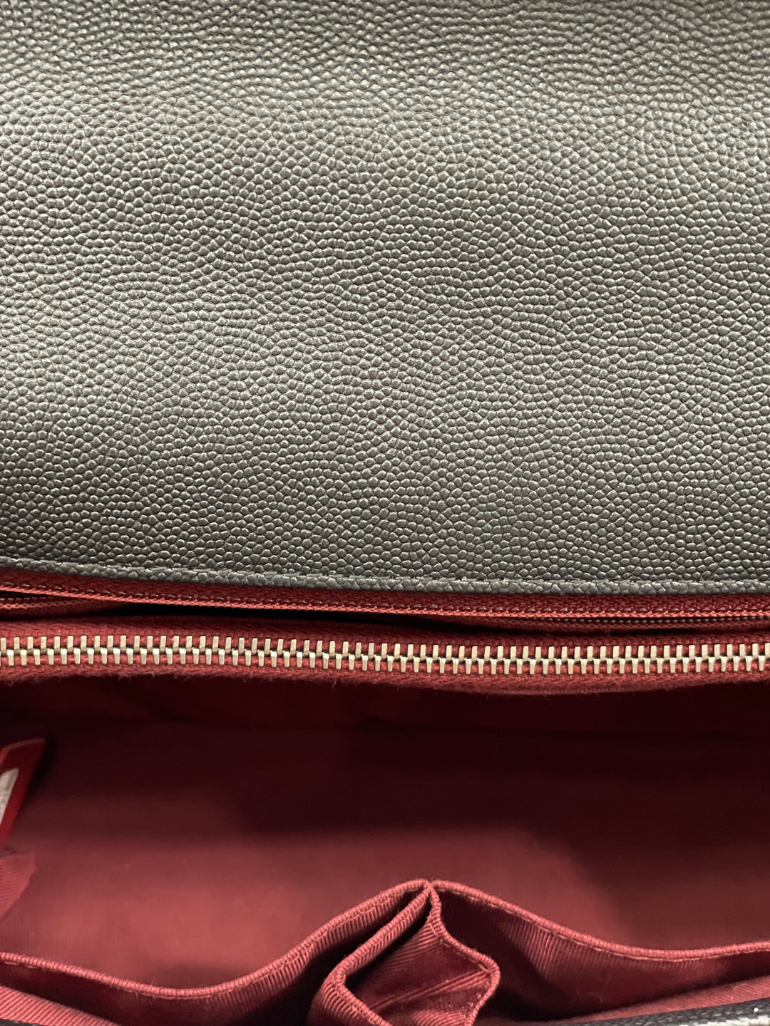 CHANEL CAVIAR METALLIC GRAPHITE MEDIUM COCO HANDBAG