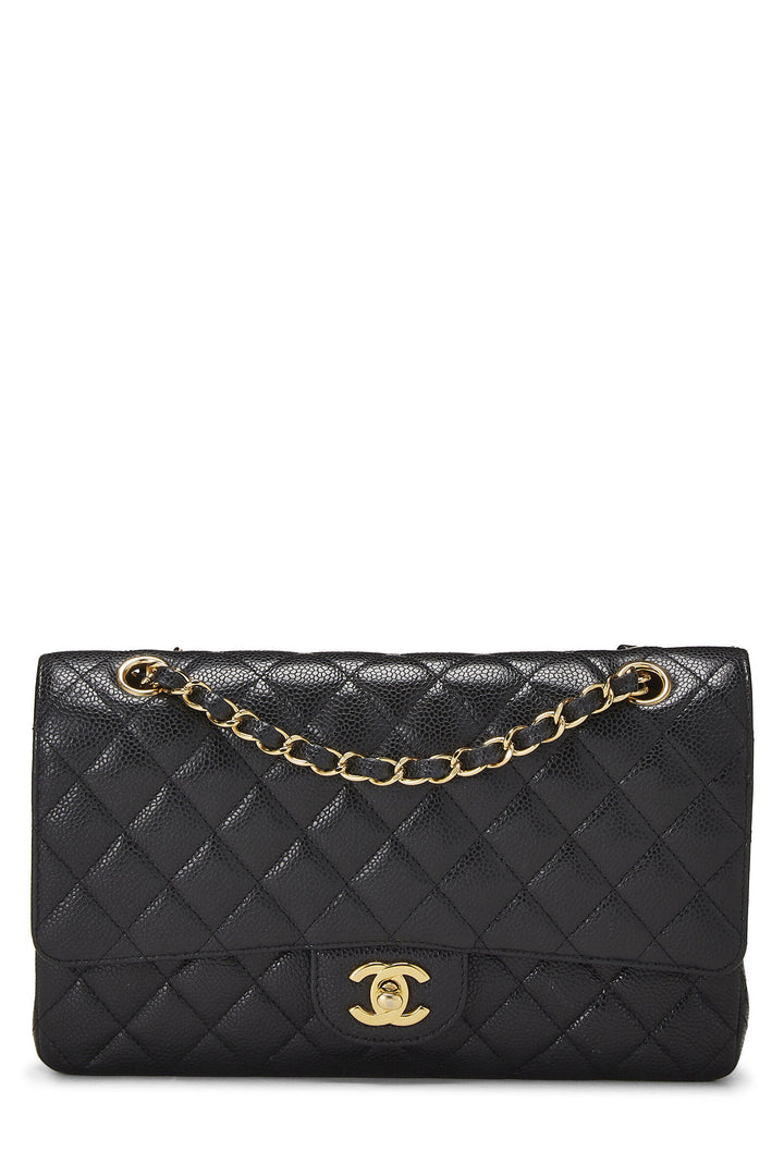 CHANEL CAVIAR QUILTED MEDIUM CLASSIC DOUBLE FLAP BAG